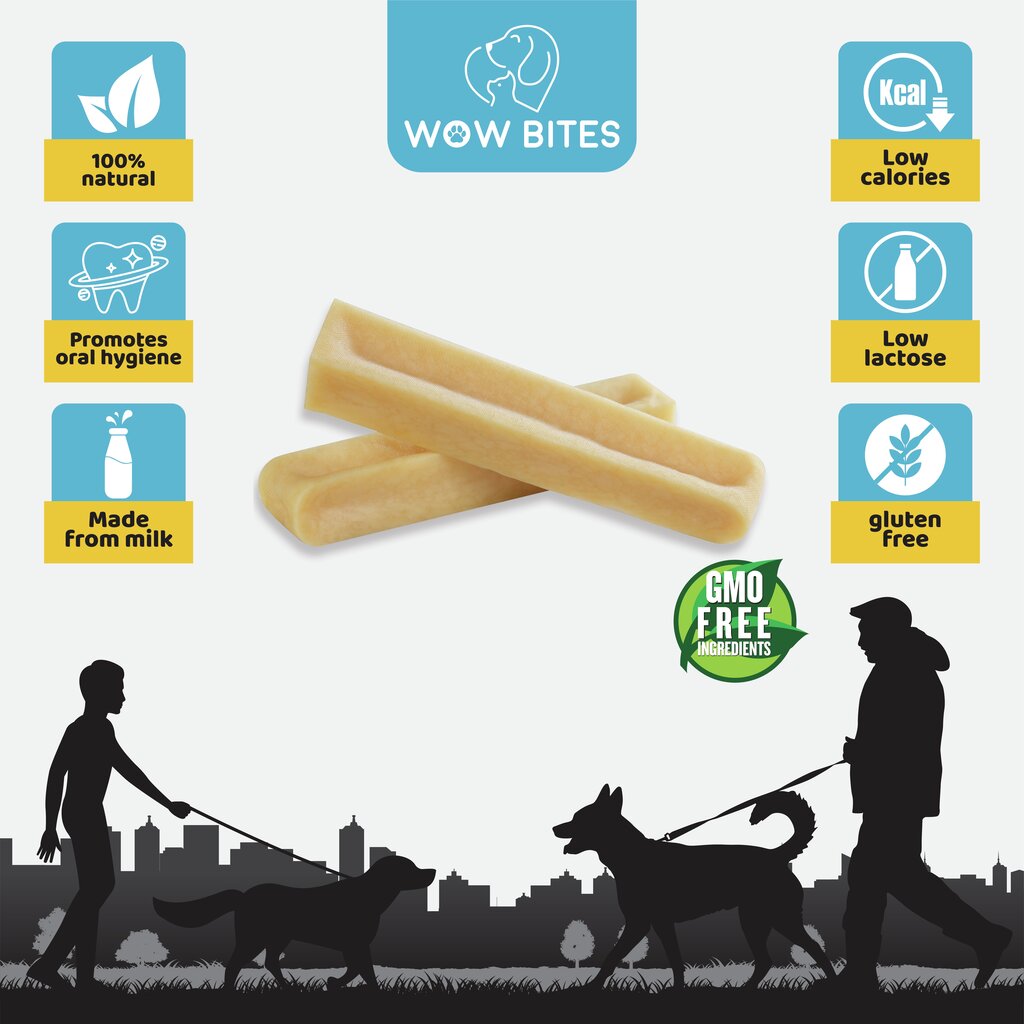 Wow Bites juustuluud ​​koertele, L, 3 tk., 300g hind ja info | Maiustused koertele | kaup24.ee