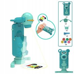Joonistuslaud-projektor Bear, roheline 2200-9Z hind ja info | Arendavad mänguasjad | kaup24.ee