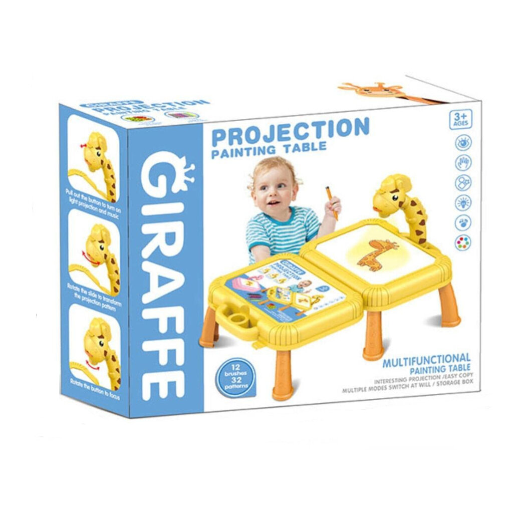 Joonistuslaud-projektor Giraffe, 16B hind ja info | Arendavad mänguasjad | kaup24.ee