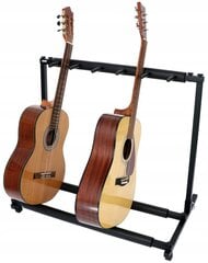 Kitarride hoidik 5 kitarrile цена и информация | Принадлежности для музыкальных инструментов | kaup24.ee