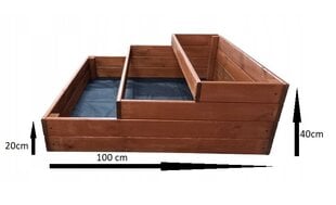 Деревянная садовая кровать Salix, 100x100см цена и информация | Теплицы | kaup24.ee