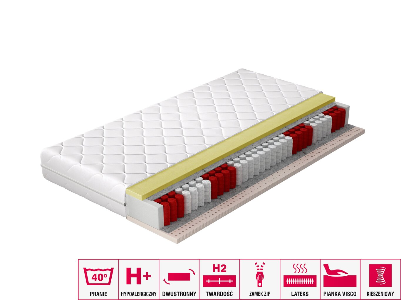 Madrats NORE Palmo, 120x200 cm hind ja info | Madratsid | kaup24.ee