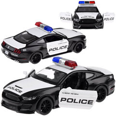металлическая полицейская машина - ford shelby gt350, черный цена и информация | Игрушки для мальчиков | kaup24.ee