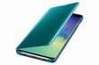 Samsung Galaxy S10+ Clear View Case ZG975CGE Green hind ja info | Telefoni kaaned, ümbrised | kaup24.ee