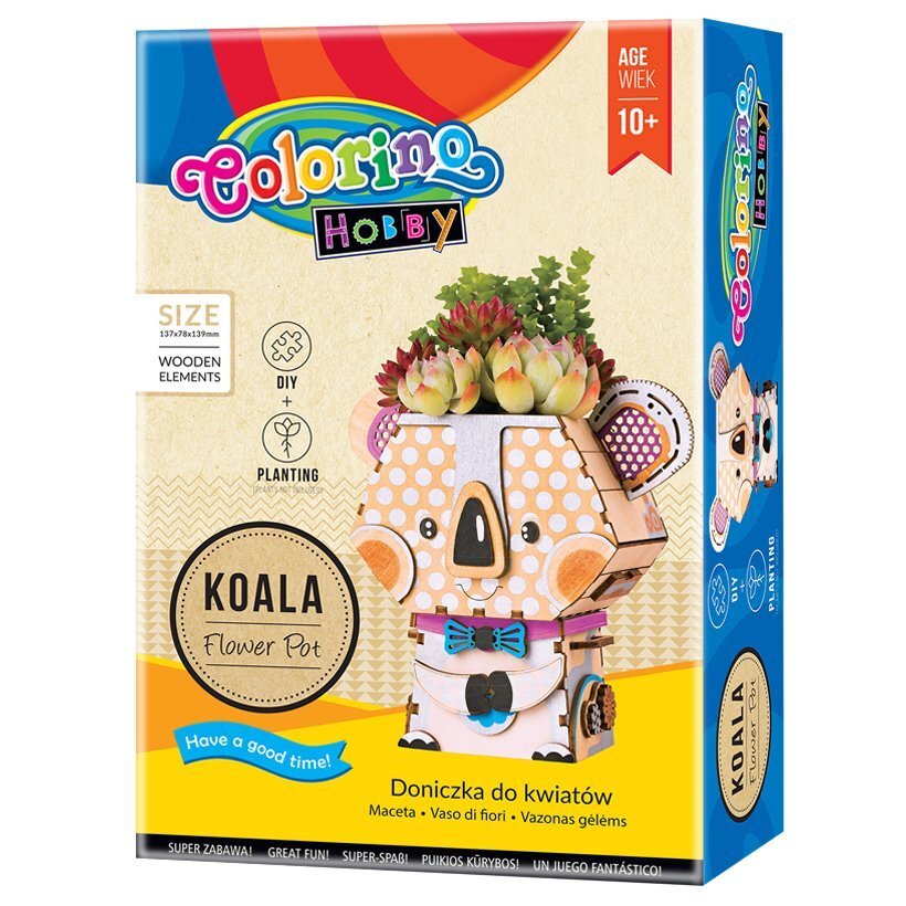 3D puidust pusle - lillepott „Koaala“, Colorino Hobby hind ja info | Arendavad mänguasjad | kaup24.ee