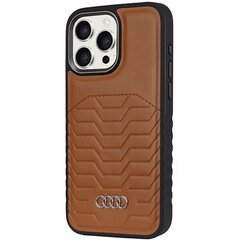 Audi Synthetic Leather MagSafe iPhone 15 Pro 6.1" czerwony|red hardcase AU-TPUPCMIP15P-GT|D3-RD цена и информация | Чехлы для телефонов | kaup24.ee