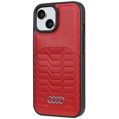 Audi Synthetic Leather MagSafe iPhone 15 | 14 | 13 6.1" czerwony|red hardcase AU-TPUPCMIP15-GT|D3-RD цена и информация | Чехлы для телефонов | kaup24.ee