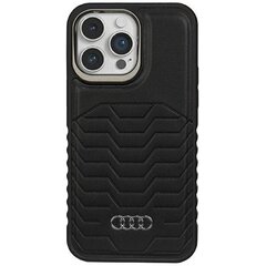 Audi Synthetic Leather MagSafe iPhone 14 Pro 6.1" czarny|black hardcase AU-TPUPCMIP14P-GT|D3-BK цена и информация | Чехлы для телефонов | kaup24.ee