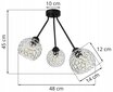 LightHome Rippvalgusti Trio Crystal hind ja info | Rippvalgustid | kaup24.ee