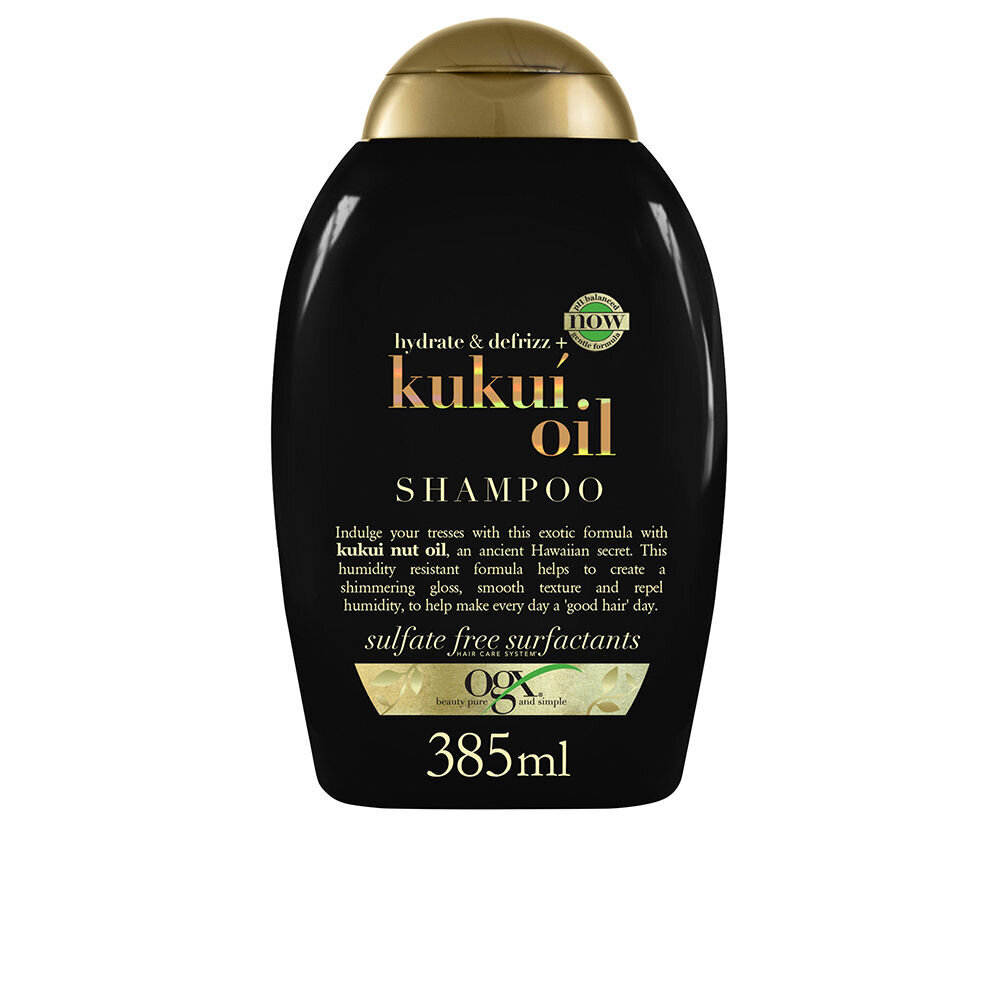 Staatilise elektri vastane šampoon OGX Kukui õli, 385 ml цена и информация | Šampoonid | kaup24.ee