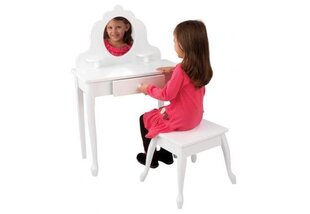 KidKraft Medium meigilaud ja tool (valge) hind ja info | Laste lauad ja toolid | kaup24.ee