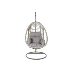 Hanging garden armchair DKD Home Decor 90 x 70 x 110 cm Серый синтетический ротанг Алюминий цена и информация | Садовые стулья, кресла, пуфы | kaup24.ee