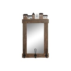 Настенное зеркало DKD Home Decor Стеклянный Белый Железо Деревянный MDF Маринованный (90 x 2 x 90 cm) цена и информация | Зеркала | kaup24.ee