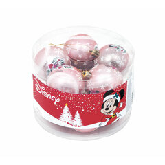 Ёлочный шарик Minnie Mouse Lucky 10 штук Розовый Пластик (Ø 6 cm) цена и информация | елочные украшения | kaup24.ee