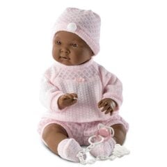Кукла младенец чернокожая девочка Nahia Llorens 45026, 45 см  цена и информация | MUST Металлическая бутылочка с Ярким рисунком (без BPA) (500ml) для мальчиков от 3+ лет Серая с Машинкой | kaup24.ee