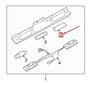 Tagumine numbrimärgitulede objektiiv XFJ000020 цена и информация | Autopirnid | kaup24.ee