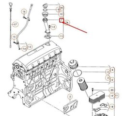 Volkswagen TRANSPORTER T5 Õlitäite toru 070115308G GENUINE hind ja info | Lisaseadmed | kaup24.ee