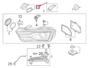 AUDI Q3 8U Передняя правая фара светодиодный блок 8U0941475C Подлинная цена и информация | Дополнительные принадлежности | kaup24.ee