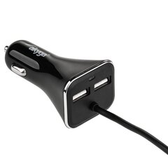 Akyga AK-CH-10 car charger (12 V | 4 x USB | 9000 mA) black цена и информация | Зарядные устройства для телефонов | kaup24.ee