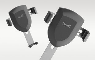Крепление дефлектора автомобиля Budi (черное) цена и информация | Mobiiltelefonide hoidjad | kaup24.ee