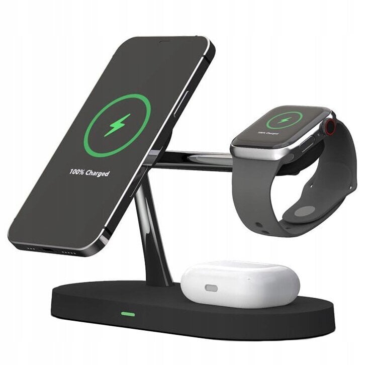 Tech-Protect A12 3in1 Stand & Wireless Charger hind ja info | Mobiiltelefonide laadijad | kaup24.ee