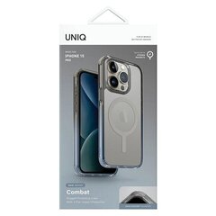 UNIQ etui Combat Duo iPhone 15 Pro 6.1" Magclick Charging niebiesko-szary|dusty blue-grey цена и информация | Чехлы для телефонов | kaup24.ee