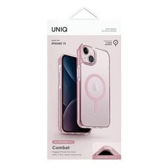 UNIQ etui Combat iPhone 15 | 14 | 13 6.1" Maglick Charging różowy|baby pink цена и информация | Чехлы для телефонов | kaup24.ee