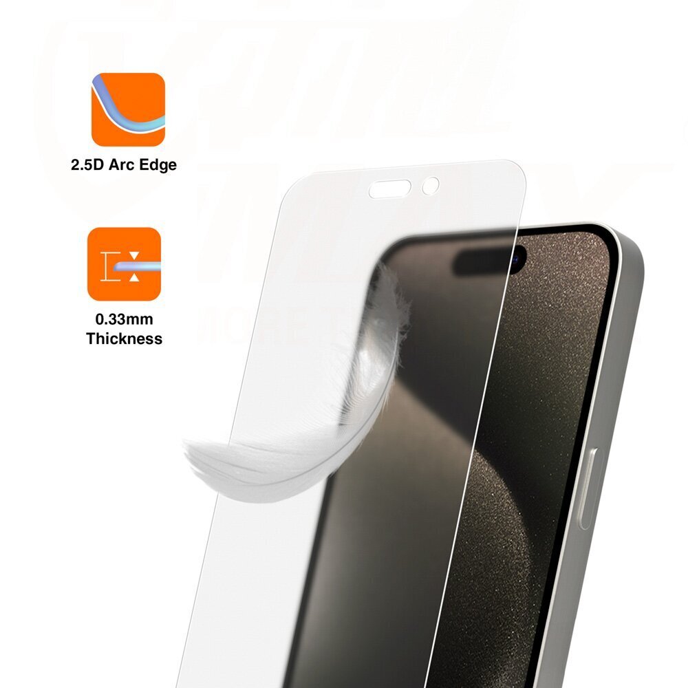 Vmax tempered glass 0.33mm clear glass for iPhone 14 Plus 6,7" matte hind ja info | Ekraani kaitsekiled | kaup24.ee