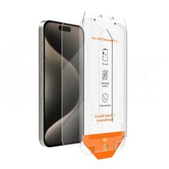 Vmax tempered glass easy install 2,5D Normal Glass for iPhone 15 Pro Max 6,7" цена и информация | Защитные пленки для телефонов | kaup24.ee