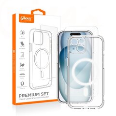 Vmax set Mag case + glass 2,5D premium for iPhone 14 Plus 6,7" hind ja info | Telefoni kaaned, ümbrised | kaup24.ee