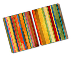 Lõikelaud Värvilised triibud, 2x40x301 hind ja info | Lõikelauad | kaup24.ee