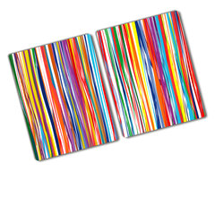 Lõikelaud Värvilised triibud, 2x40x323 hind ja info | Lõikelauad | kaup24.ee
