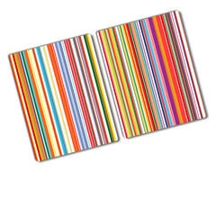 Lõikelaud Värvilised triibud, 2x40x324 hind ja info | Lõikelauad | kaup24.ee