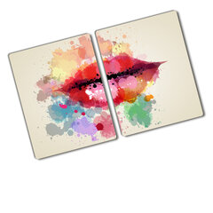 Lõikelaud Värvilised huuled, 2x40x400 hind ja info | Lõikelauad | kaup24.ee