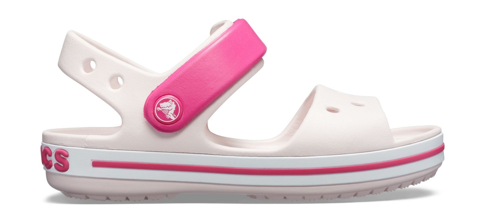 Sandaalid Crocs Kids' Crocband Sandal, Barely Pink/Candy Pink hind ja info | Laste sandaalid | kaup24.ee