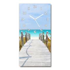 Настенные часы, Путь к пляжу, 40x118см цена и информация | Часы | kaup24.ee