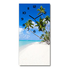 Настенные часы, Тропический пляж, 40x118см цена и информация | Часы | kaup24.ee