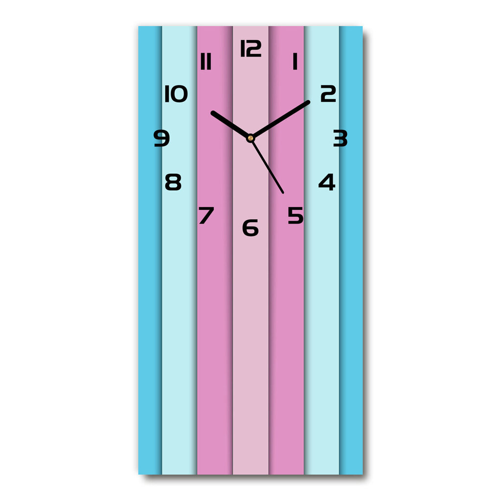 Seinakell Värvilised triibud цена и информация | Kellad | kaup24.ee