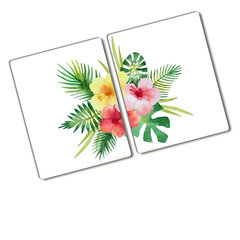Lõikelaud Lilled Hawaiil, 2x40x670 цена и информация | Разделочная доска | kaup24.ee