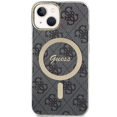Guess GUHMP15MH4STK iPhone 15 Plus | 14 Plus 6.7" czarny|black hardcase 4G MagSafe цена и информация | Чехлы для телефонов | kaup24.ee
