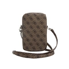 Guess PU 4G Triangle Logo Wallet Phone Bag Zipper Brown цена и информация | Чехлы для телефонов | kaup24.ee