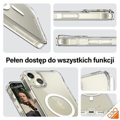 PanzerGlass HardCase iPhone 15 Plus 6.7" D3O MagSafe 3xMilitary grade transparent 1182 цена и информация | Чехлы для телефонов | kaup24.ee