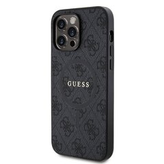 Guess PU Leather 4G Colored Ring MagSafe Case for iPhone 14 Pro Brown цена и информация | Чехлы для телефонов | kaup24.ee