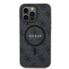 Guess PU Leather 4G Colored Ring MagSafe Чехол для iPhone 15 Pro Max черный цена и информация | Чехлы для телефонов | kaup24.ee