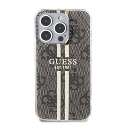 Guess IML 4G Gold Stripe Case for iPhone 15 Pro Brown цена и информация | Чехлы для телефонов | kaup24.ee