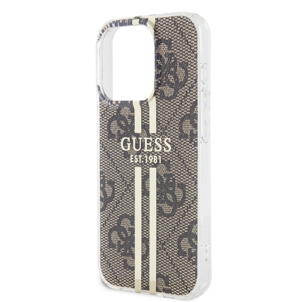 Guess IML 4G Gold Stripe Case цена и информация | Telefoni kaaned, ümbrised | kaup24.ee