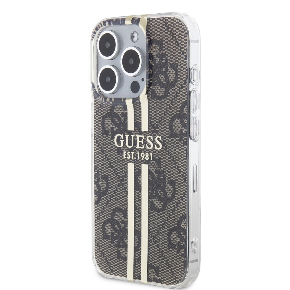 Guess IML 4G Gold Stripe Case цена и информация | Telefoni kaaned, ümbrised | kaup24.ee