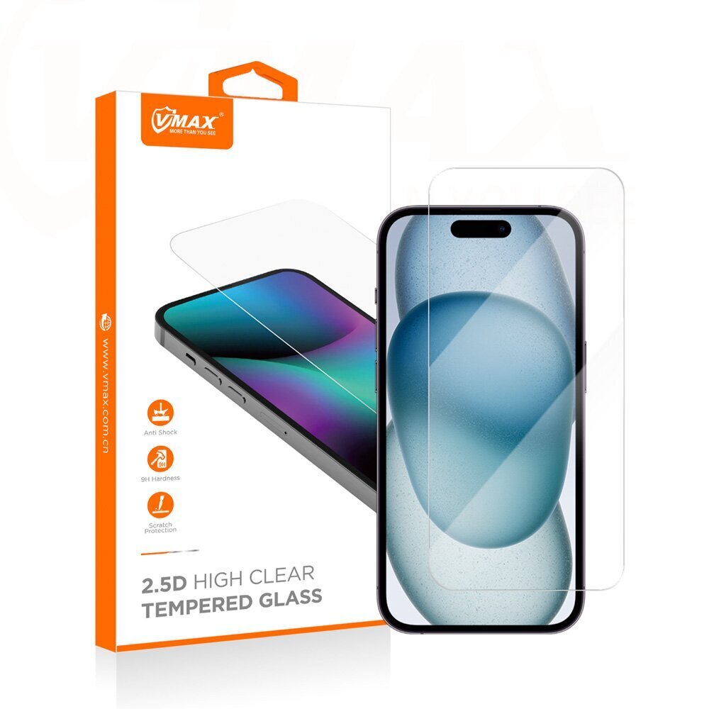 Vmax tempered glass 2,5D Normal Clear Glass for Samsung Galaxy A24 4G | A25 5G hind ja info | Ekraani kaitsekiled | kaup24.ee