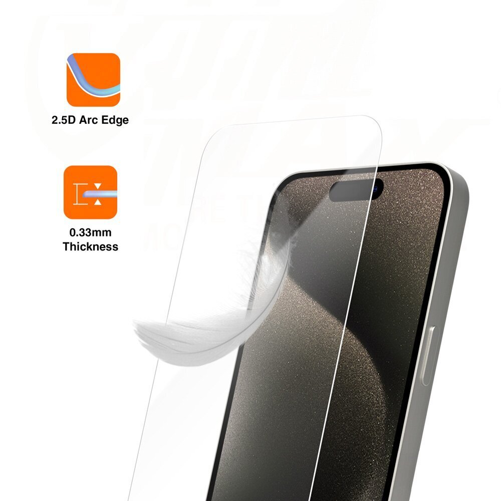 Vmax tempered glass 2,5D Normal Clear Glass for Samsung Galaxy A24 4G | A25 5G hind ja info | Ekraani kaitsekiled | kaup24.ee