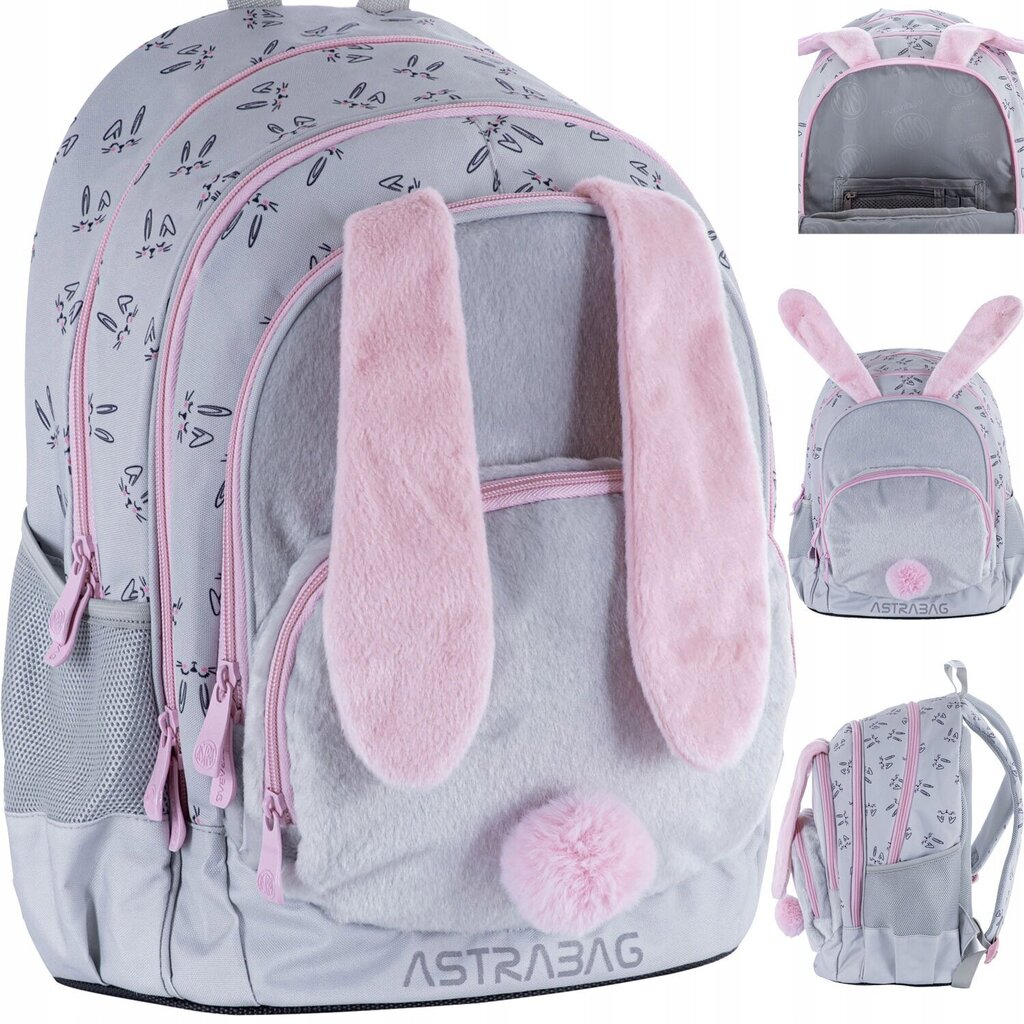 Kooli seljakott AstraBag Honeybunny AB340 502023076, 20 l, 39x28x15 cm цена и информация | Koolikotid, sussikotid | kaup24.ee